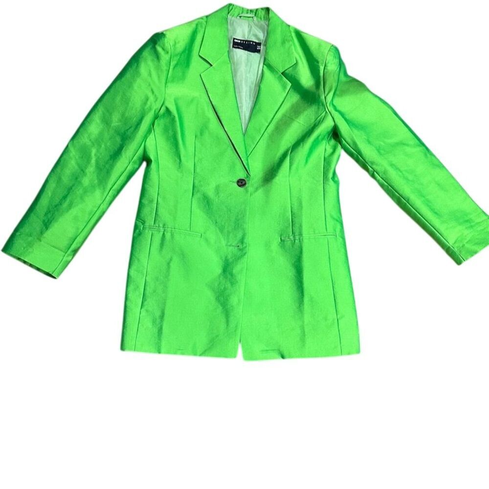 ASOS DESIGN Women's Green Blazer 4 Lightweight Workwear Long Sleeve